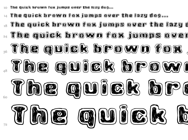Union Soap font waterfall